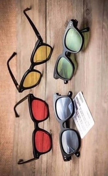 trendy coloured sunglasses