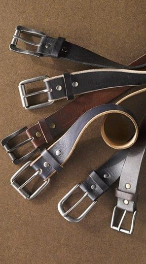 trendy leather belts