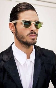 trendy round frame sunglasses