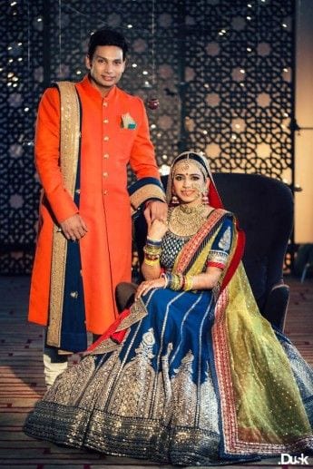 Indian ethnic for pre wedding photo shoot