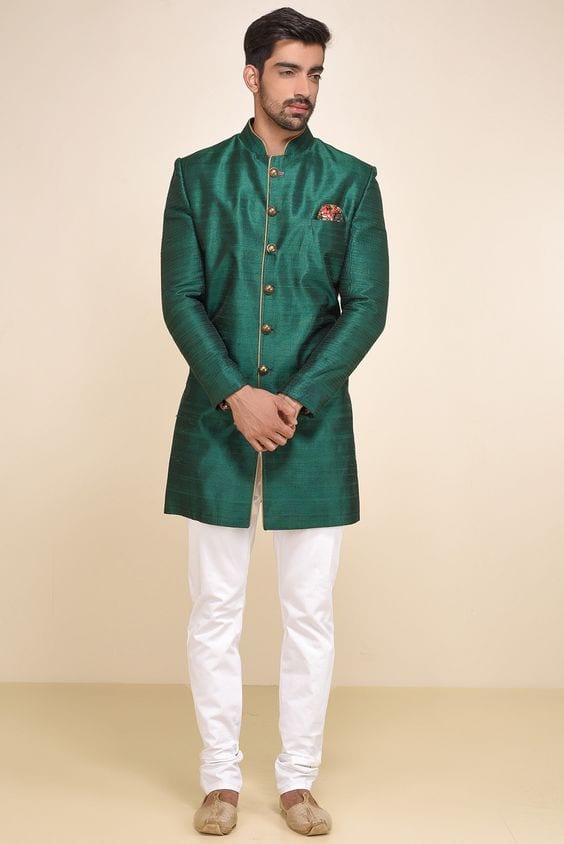 green outfit for mehndi