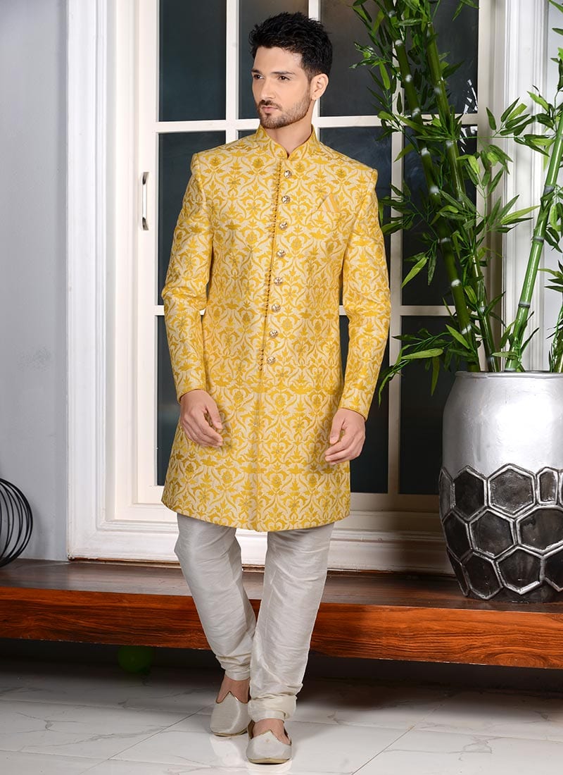 sherwani for haldi