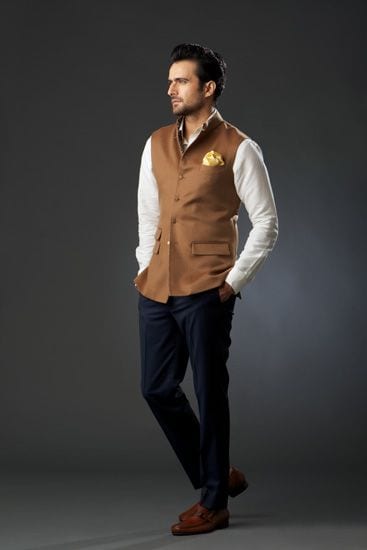smart nehru jacket look