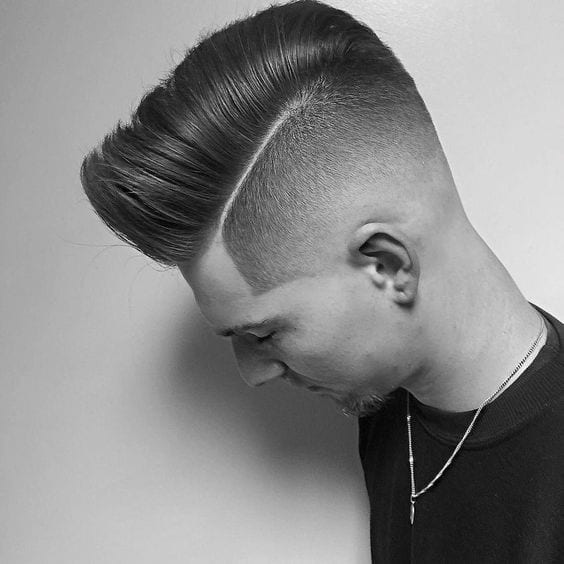 best pompadour side part