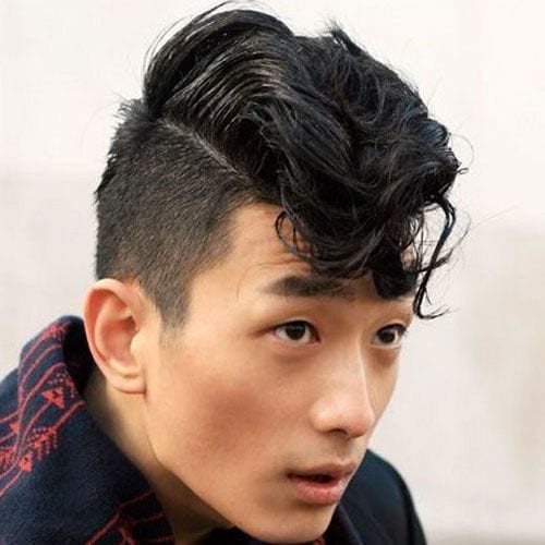 undercut side part for men