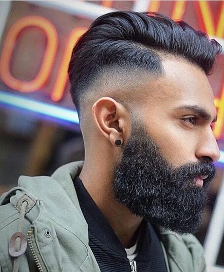 amazing bearded fade