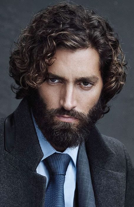 beard and curls styles