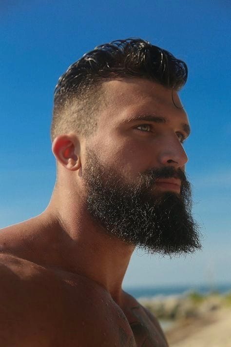 bearded fade style