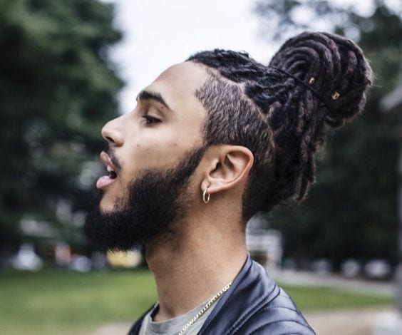 braided man bun