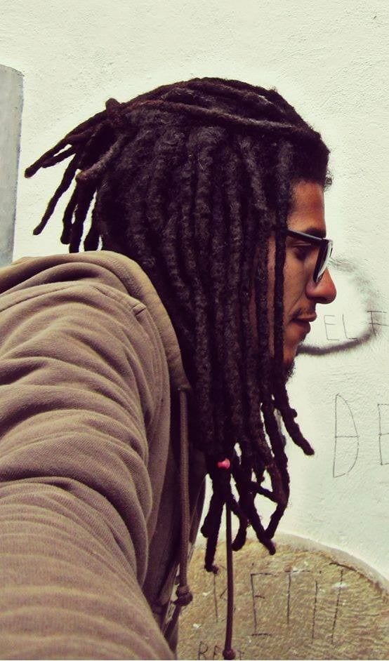 half ponytail dreadlocks for men