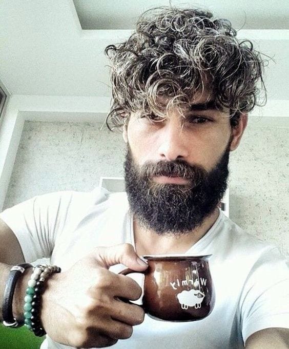 Long curly beards hot sale