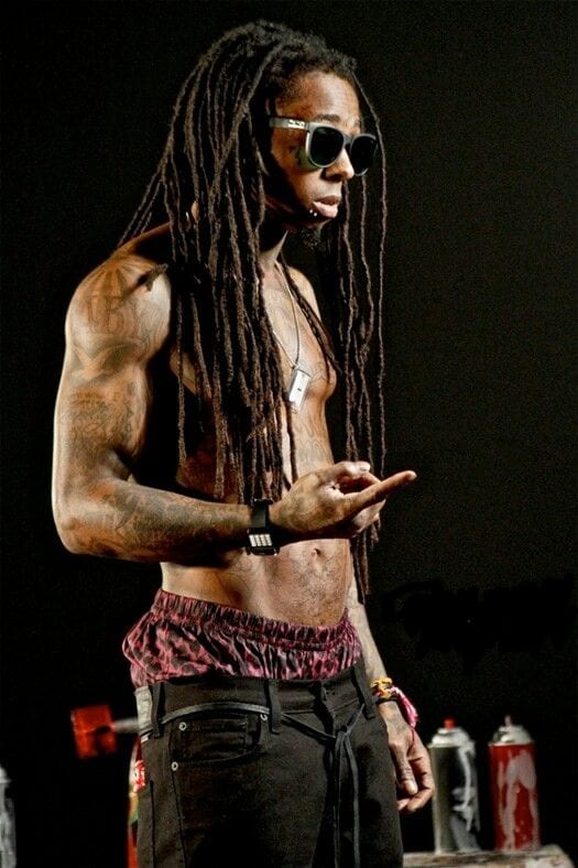 long dreadlocks of lil wayne