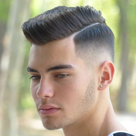 short hair modern pompadour