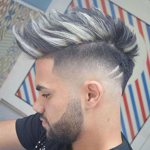 undercut mohawk spikes