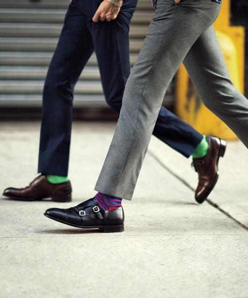 Socks with suits