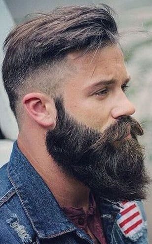 beard and drop fade