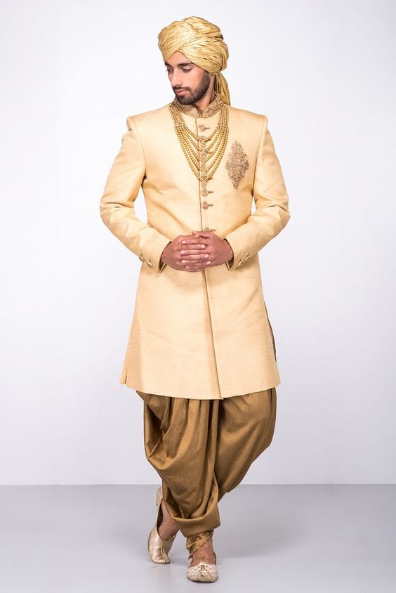 dhoti and sherwani