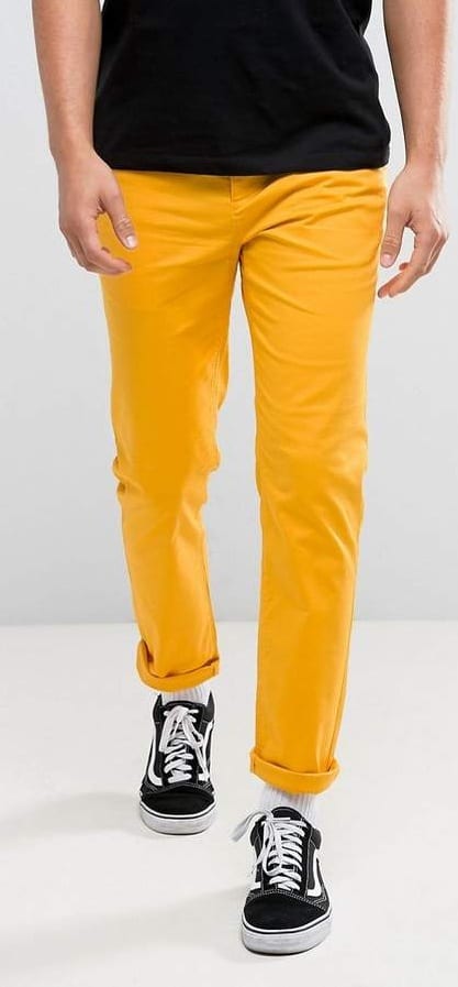 yellow chino colour to avoid