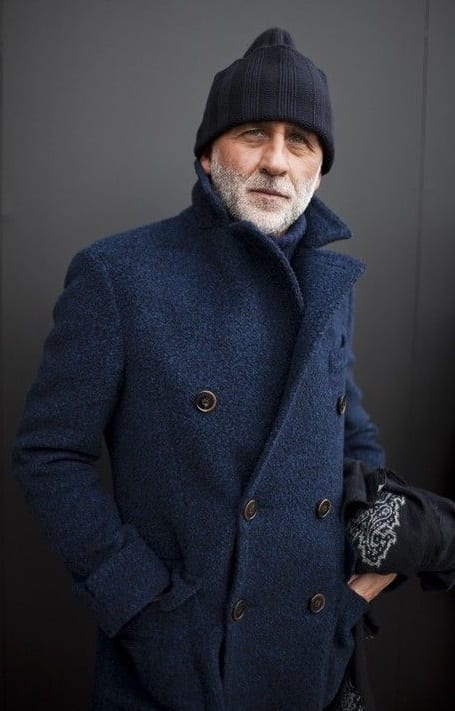 Authentic Pea Coat, old man