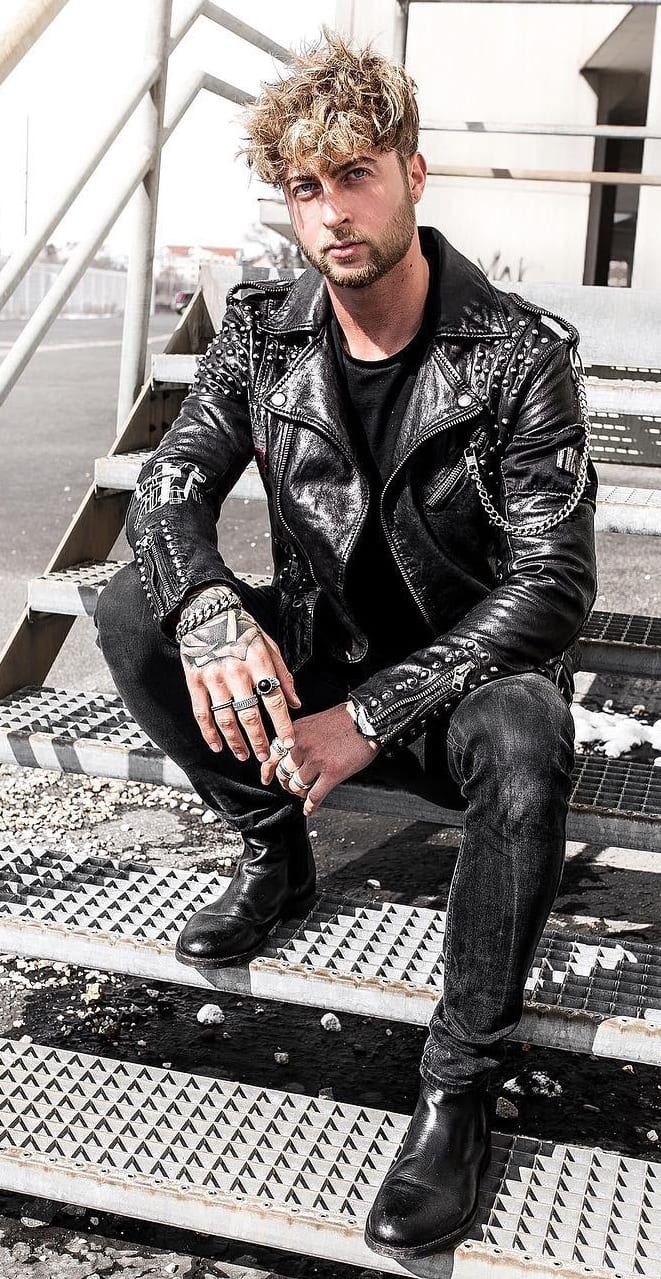 Black leather jacket men must have