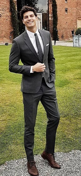 Javier grey suit