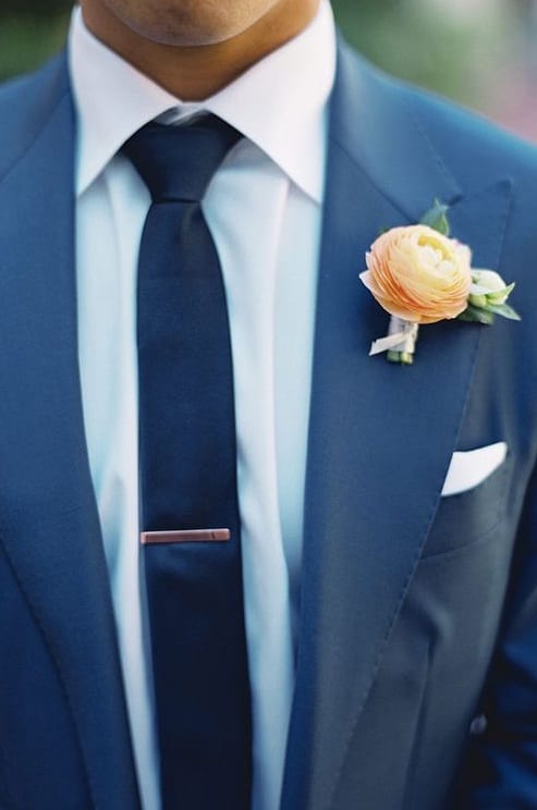 Navy blue tie