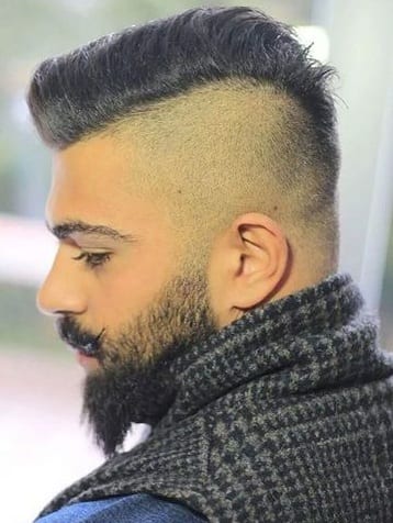 beard side part