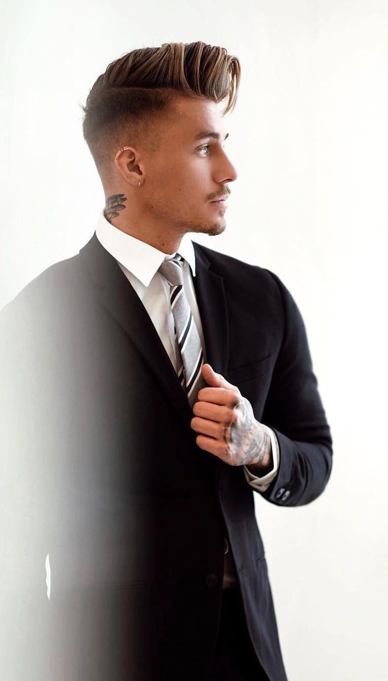 black suit