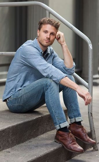 casual shirt and denim