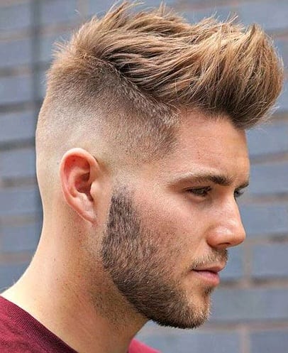 fade front spikes hairstyle