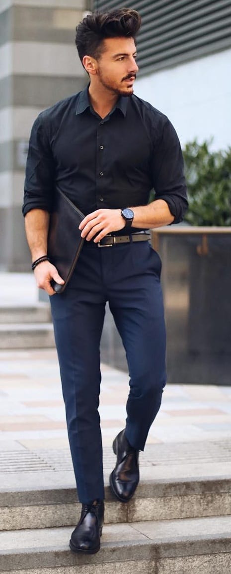 rowan row black shirt look