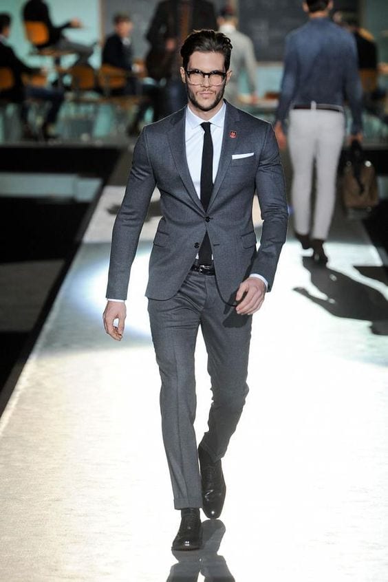 runway fashion suit outfit