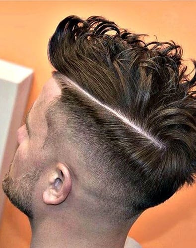 side part messy fade hairstyles