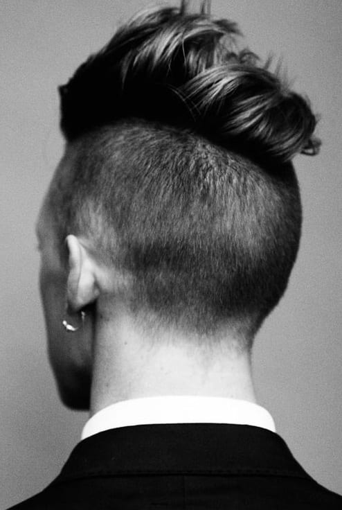 side shaved mohawk