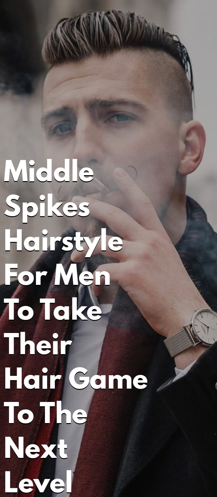 Middle Spikes Hairstyle For Men