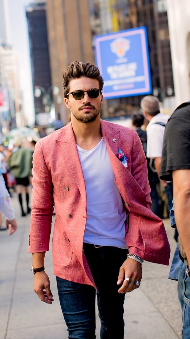 Pink Outfit Men - blazer