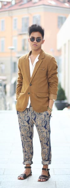 Printed Pants for Men- chinos