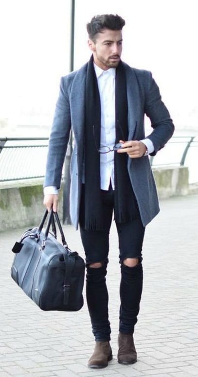 Ripped Jeans - coat