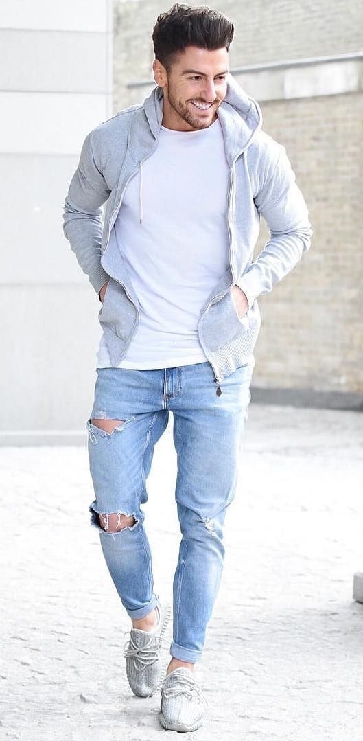 Ripped Jeans - hoodie