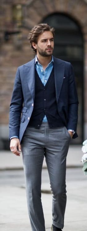 blue Blazer for men