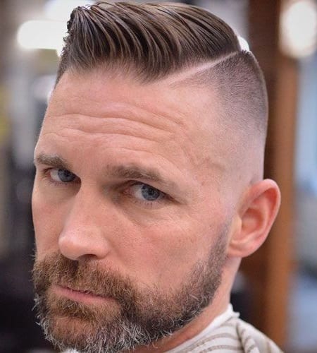 classic undercut beard