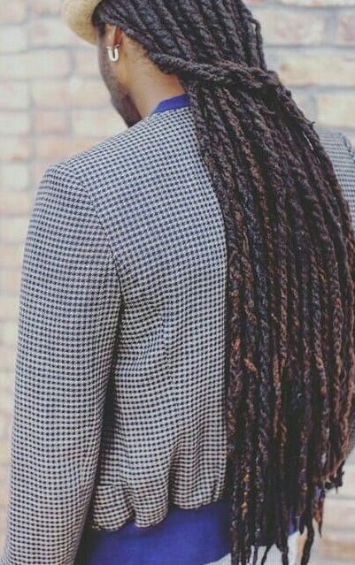 half ponytail dreadlocks