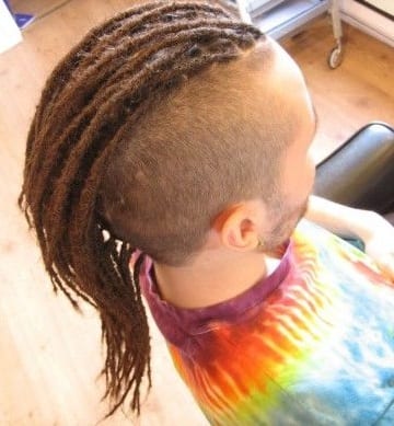 long hair mohawk