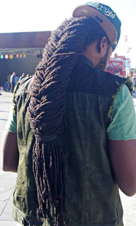 long ponytail dreadlock