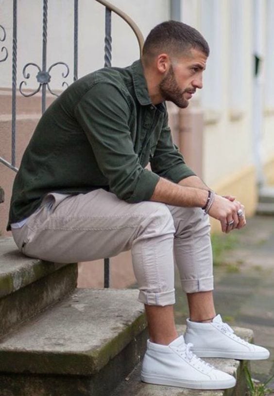 outfit colour combination- dark green