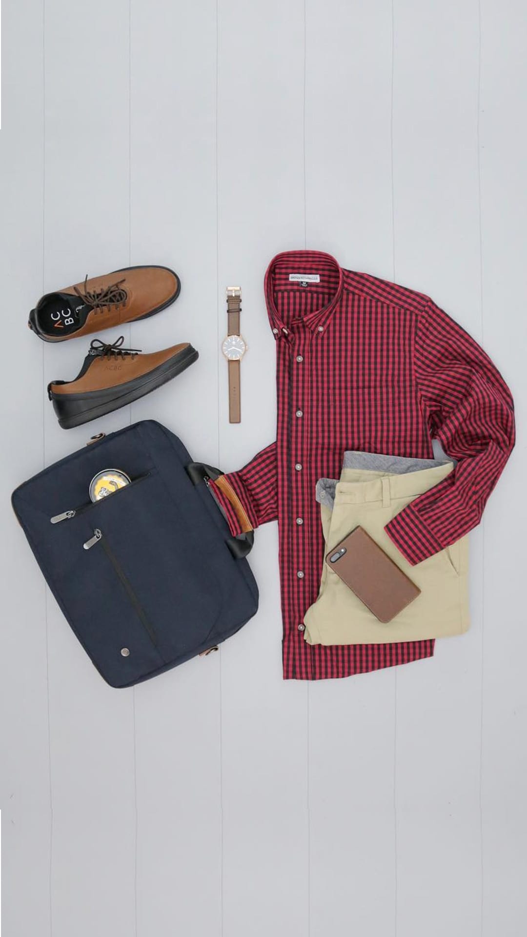 formal outfit grid for men