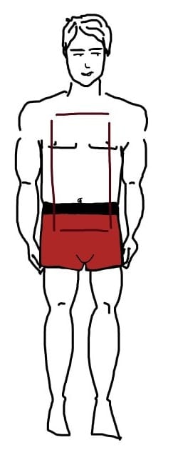 men's square body type