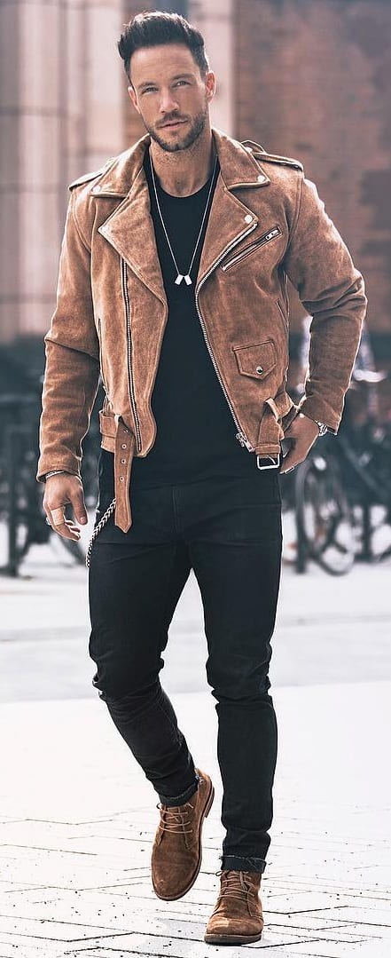 weekend outfit ideas- leather jacket