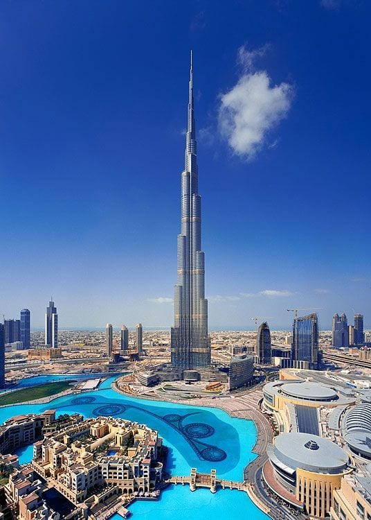 124 Floor at Burj Khalifa at 5pm