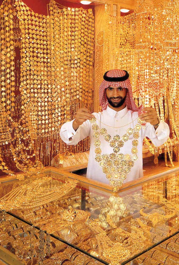 Dubai gold Souk - gold market in dubai mall